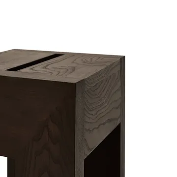 Monolith sivupöytä - Tummanruskea saarni, 29x29x36 cm - Form & Refine