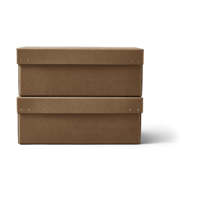 Ordinary säilytyslaatikko 2-pack - Ruskea - Form & Refine