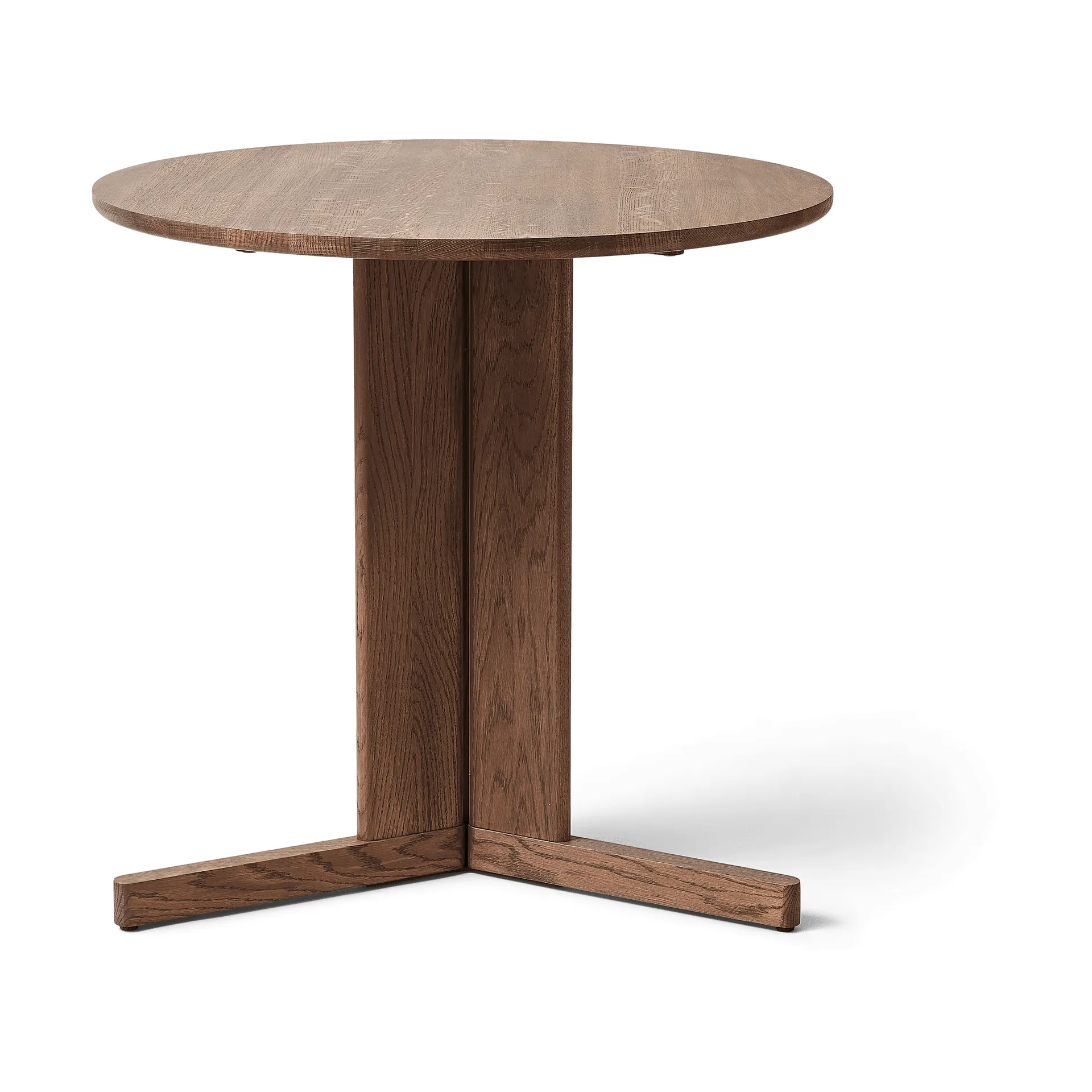 Trefoil ruokapöytä Ø75 cm, Savustettu tammi Form & Refine