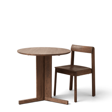 Trefoil ruokapöytä Ø75 cm - Savustettu tammi - Form & Refine