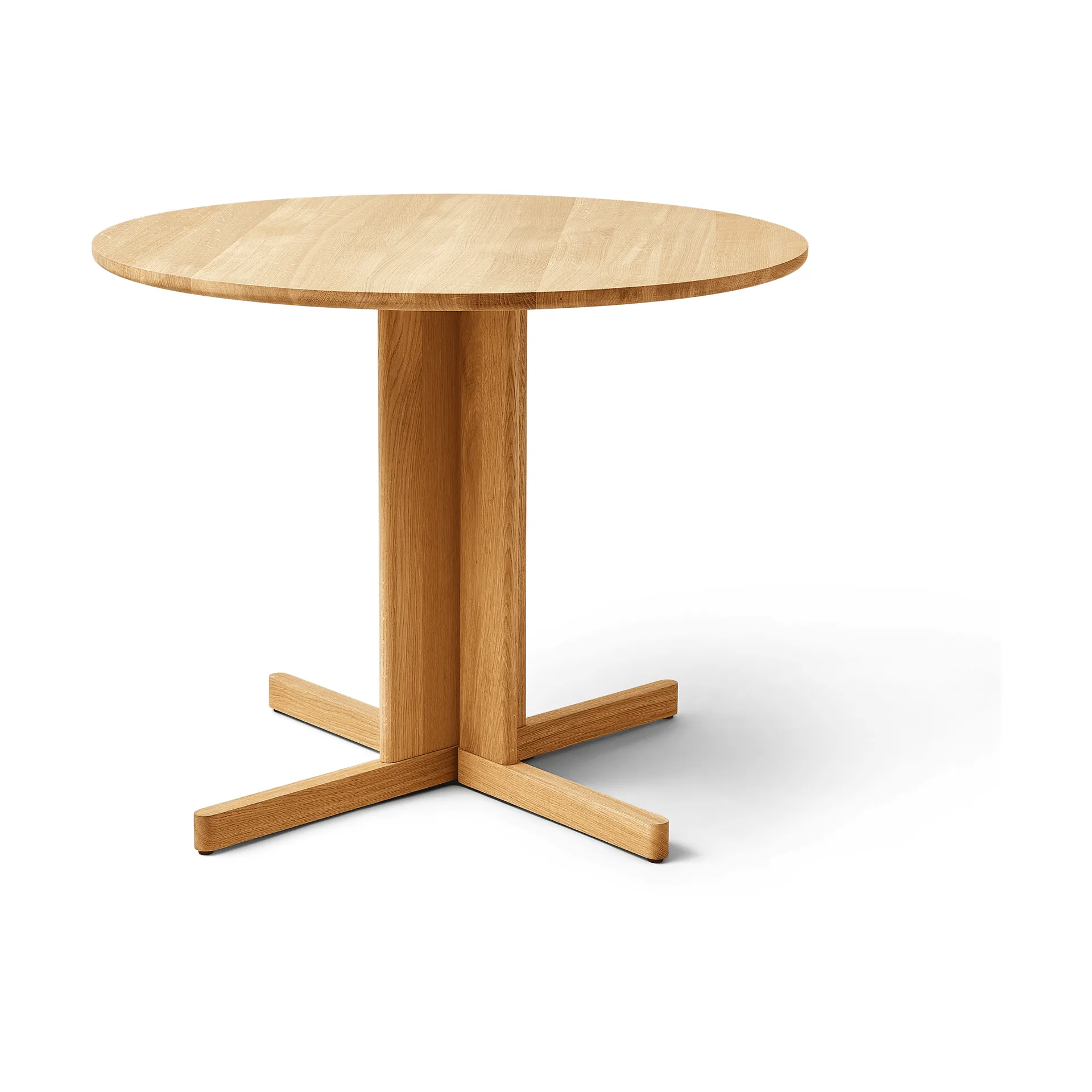Trefoil ruokapöytä Ø90 cm, Tammi Form & Refine