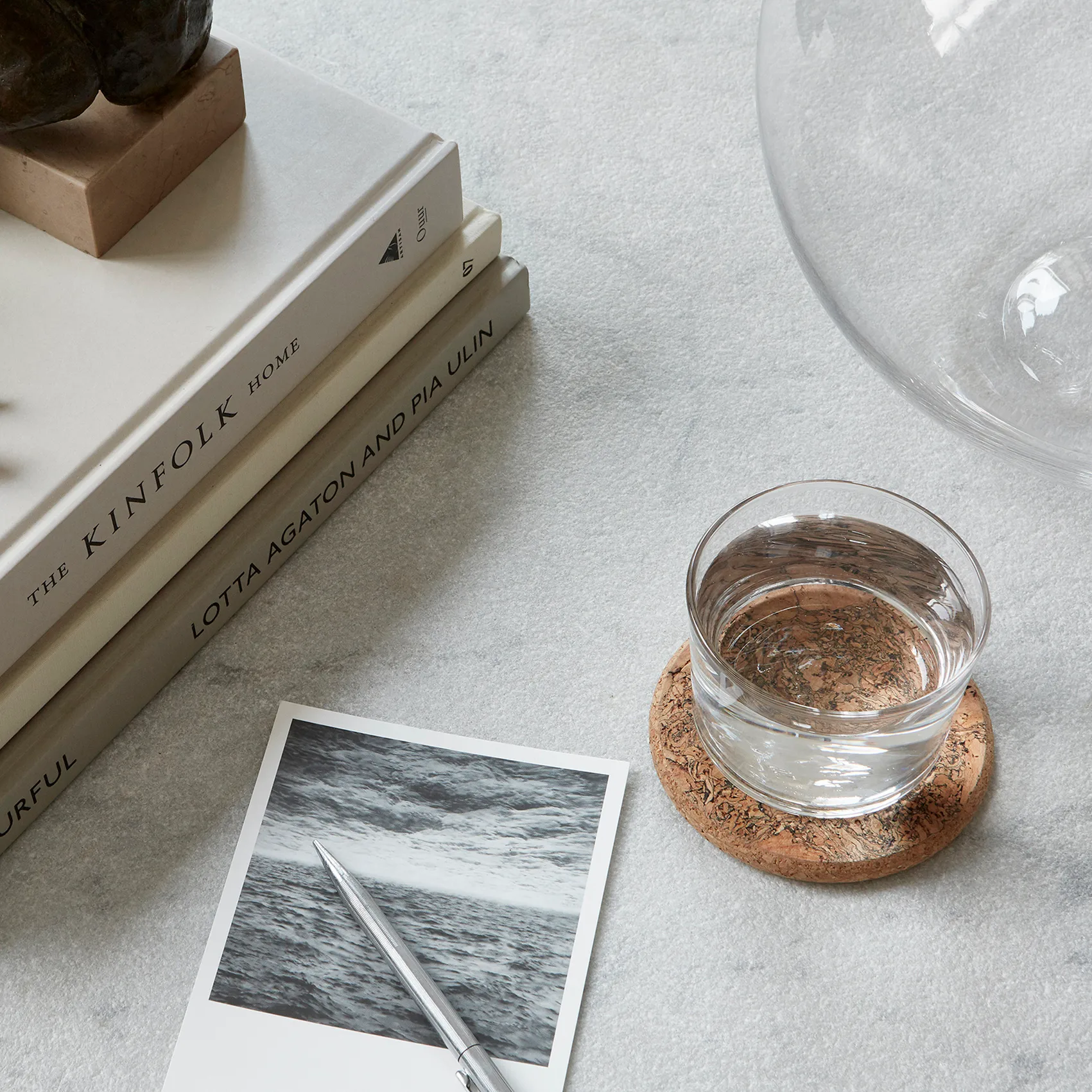 Cork lasinalunen, 4-pakkaus, Luonnonvärinen Formgatan