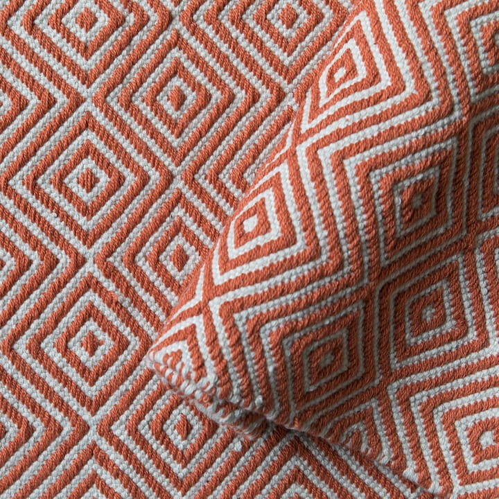 Diamond matto 140x200 cm - Burnt orange - Formgatan