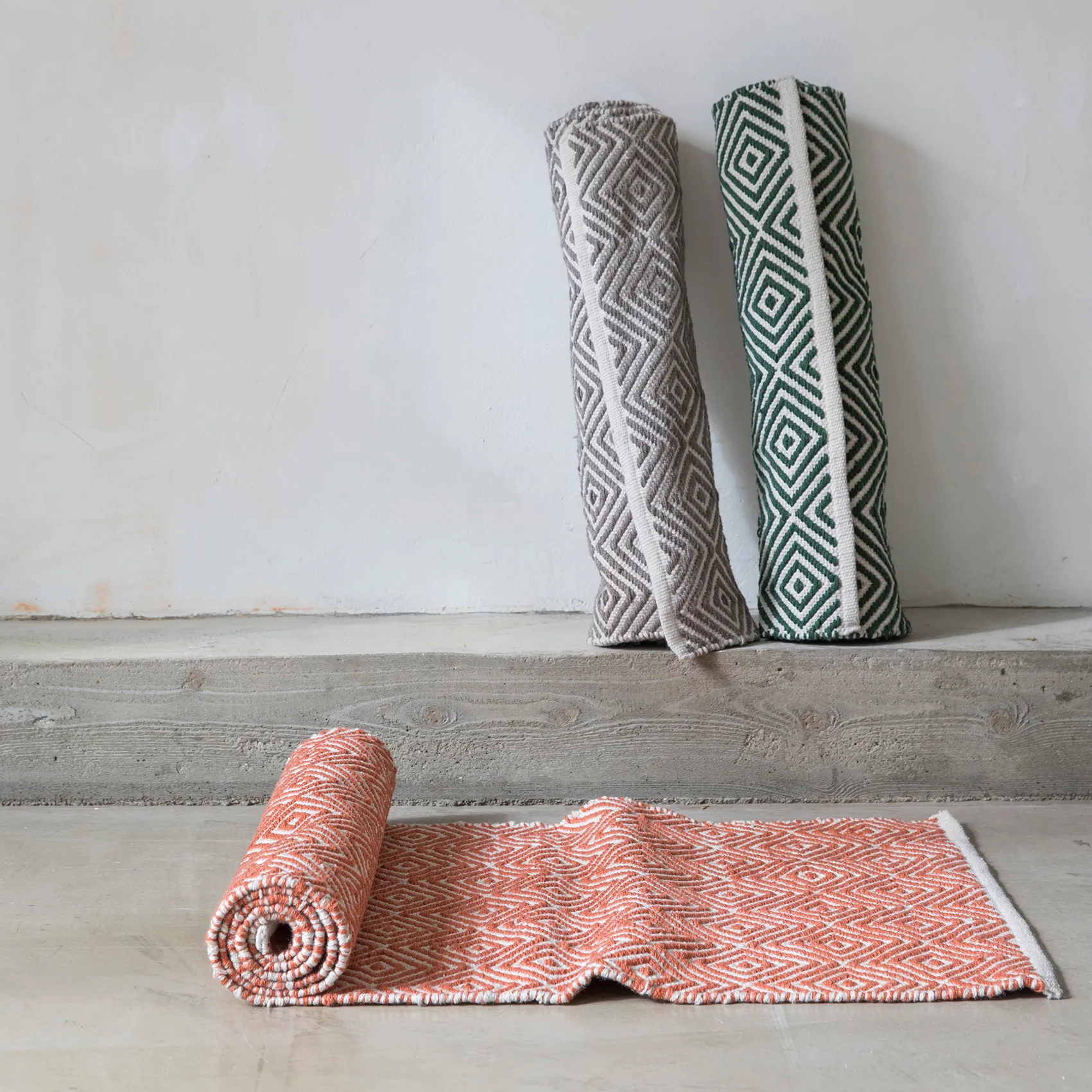 Diamond matto 70x200 cm, Grey Formgatan