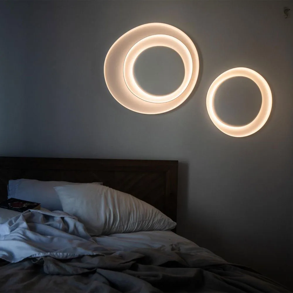 Bahia Mini seinälamppu, valkoinen, led-lamppu Foscarini