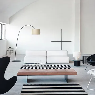 Twiggy Wood lattiavalaisin - Musta - Foscarini