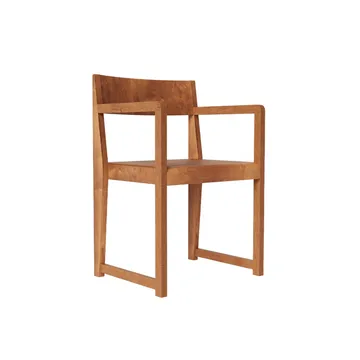 Armrest Chair 01 käsinojatuoli - Tummanruskea koivu - FRAMA