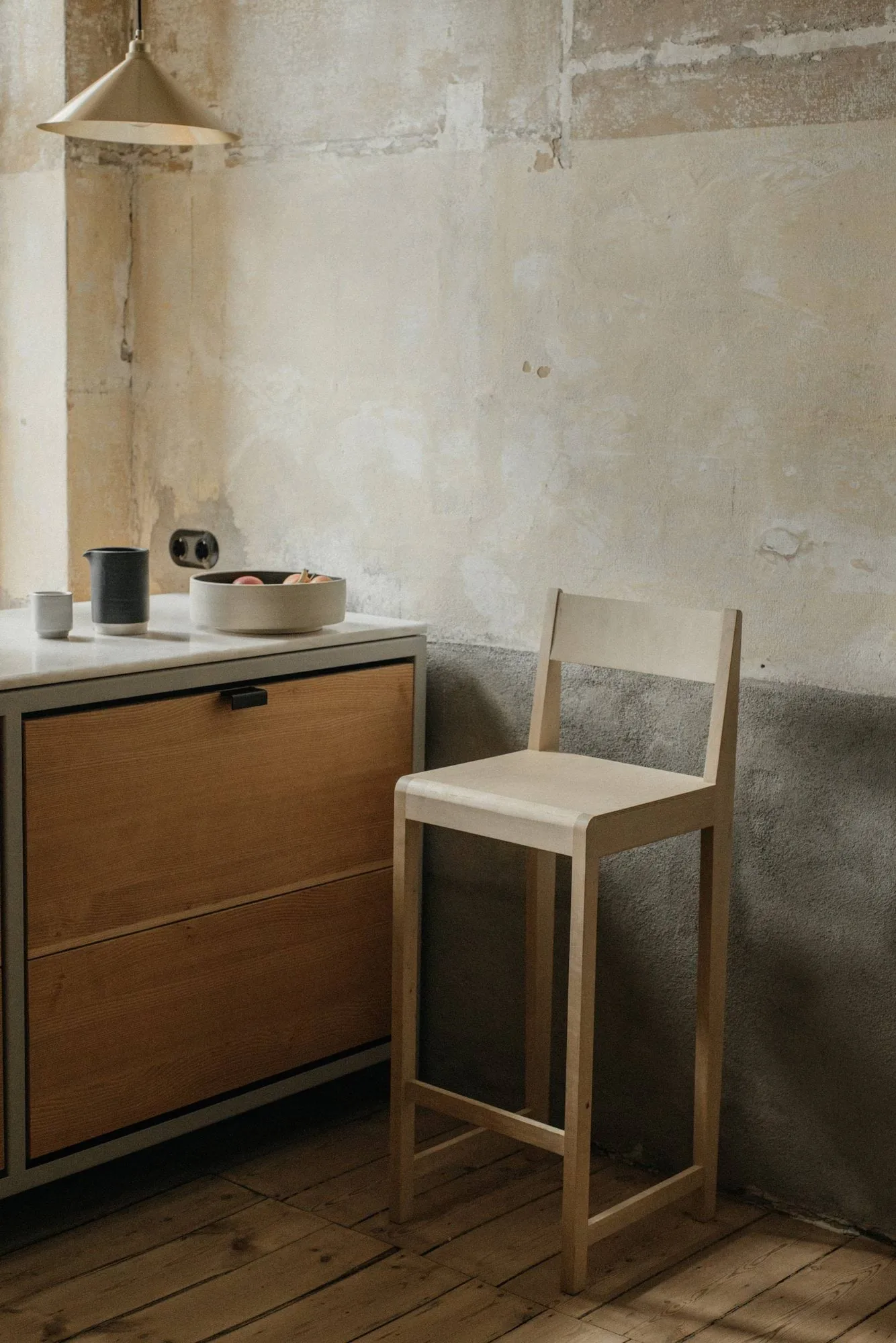 Bar Chair 01 baarituoli, Koivu, 76 cm FRAMA