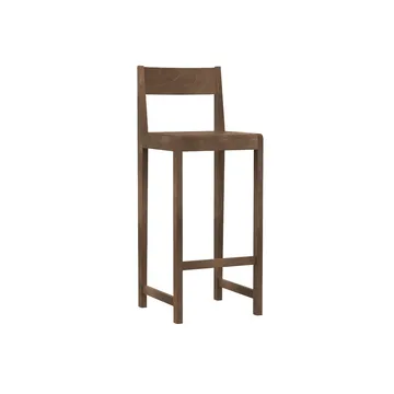 Bar Chair 01 baarituoli - Tummanruskea koivu, 76 cm - FRAMA