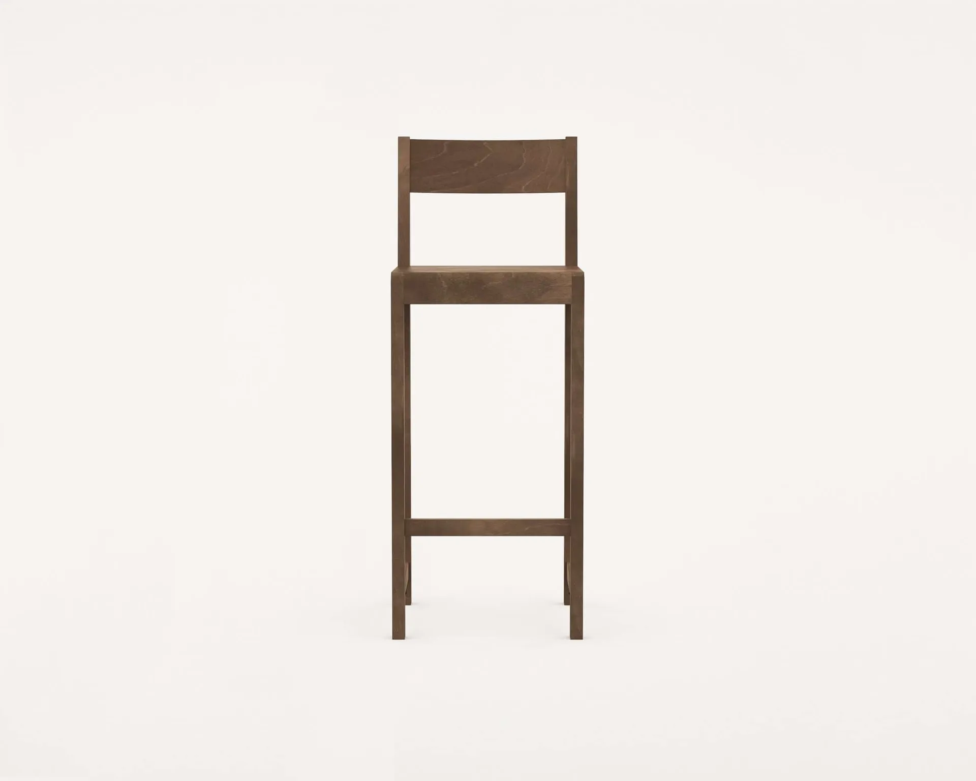 Bar Chair 01 baarituoli, Tummanruskea koivu, 76 cm FRAMA