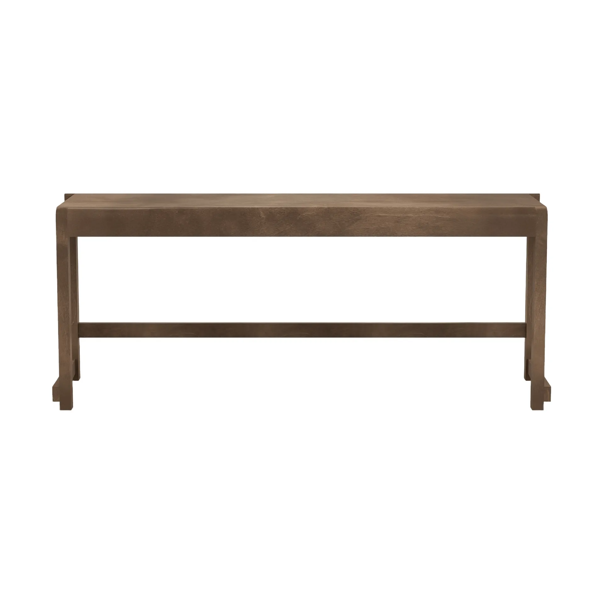 Bench 01 penkki, Tummanruskea koivu, 114,6x37x46 cm FRAMA