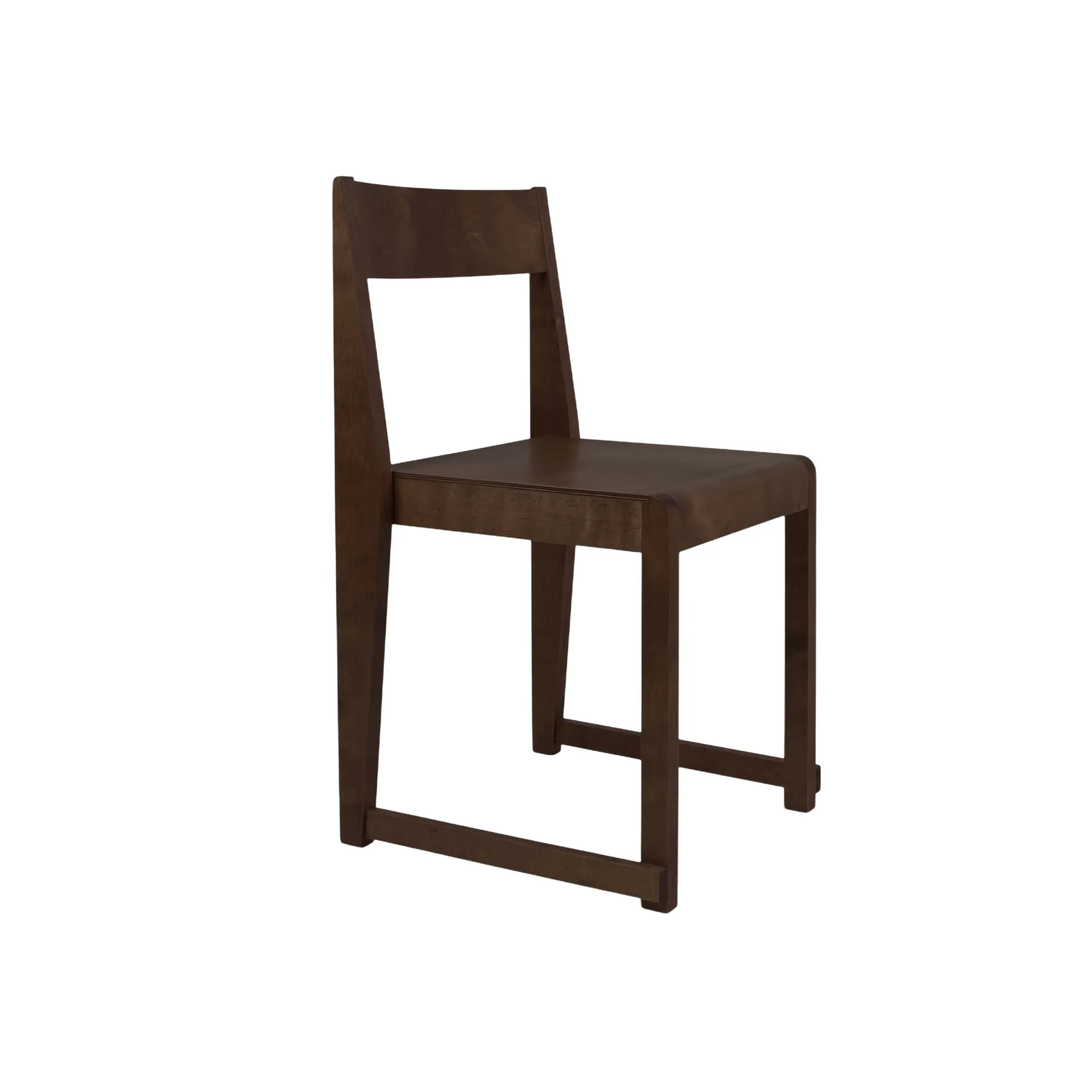 Chair 01 tuoli, Tummanruskea koivu FRAMA