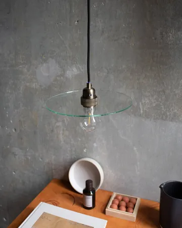 Circle Shade riippuvalaisin - Kirkas lasi-teräs, Ø25 cm - FRAMA