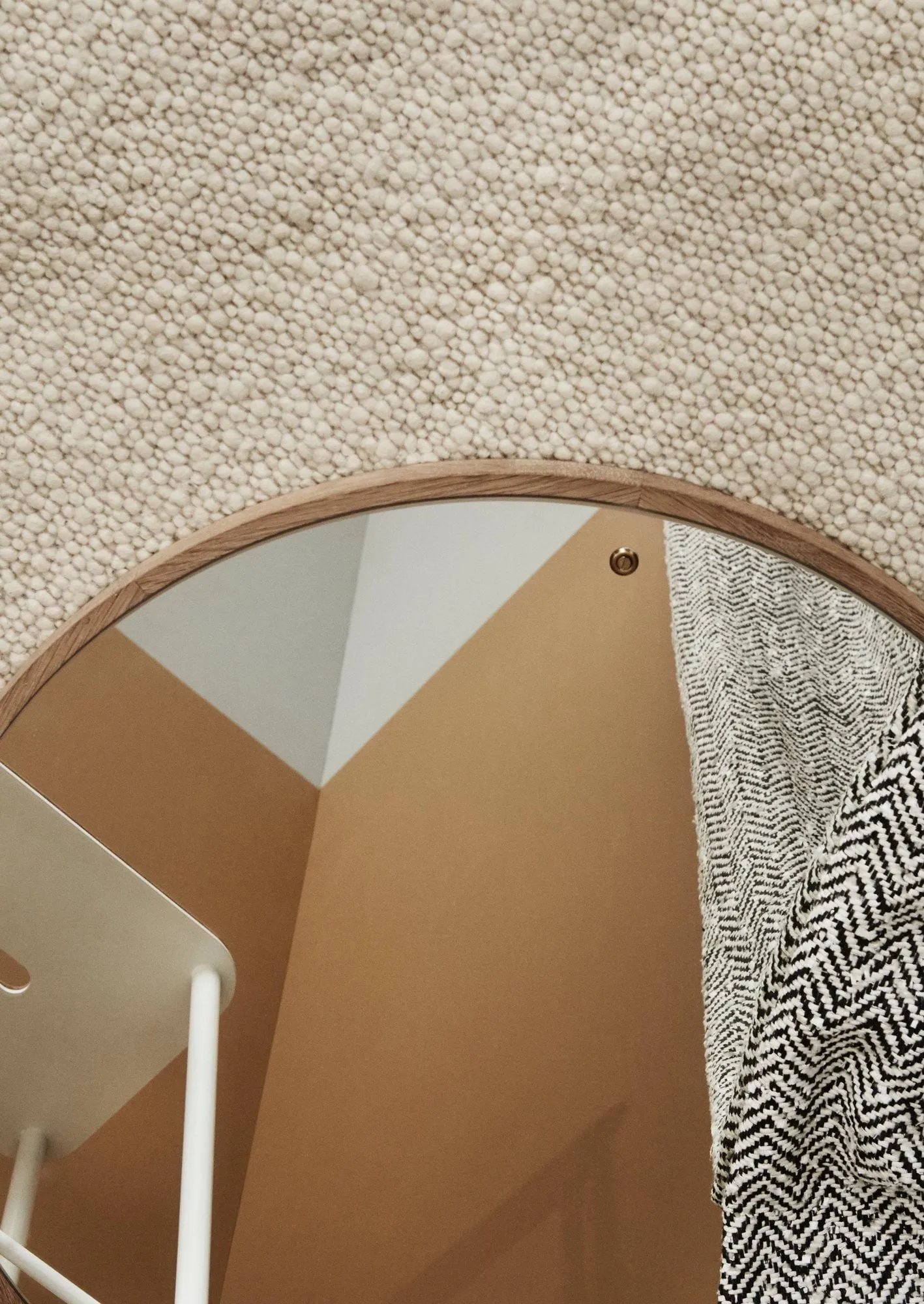 CM Circle peili, Tammi, medium, Ø60 cm FRAMA