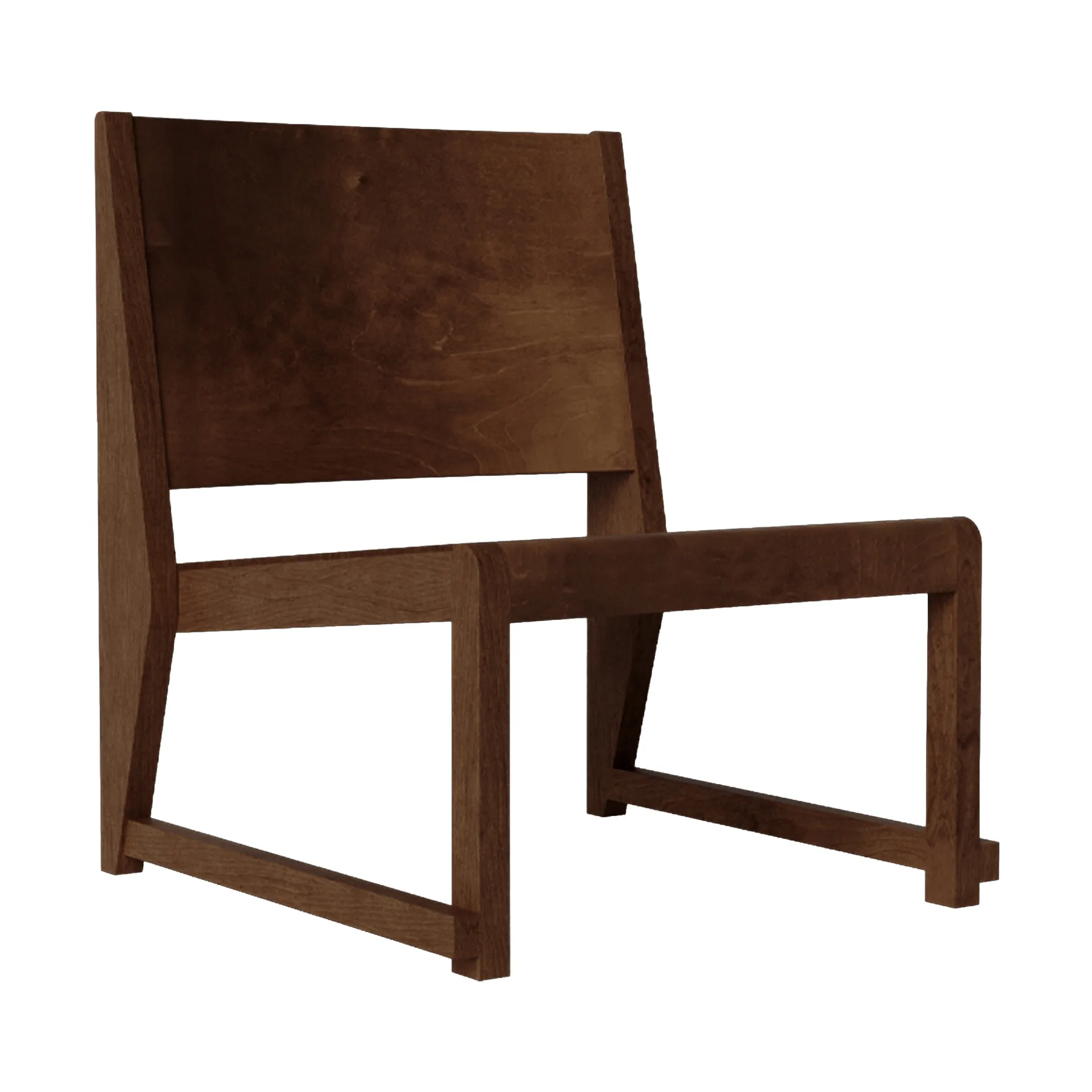 Easy Chair 01 nojatuoli, Tummanruskea koivu FRAMA