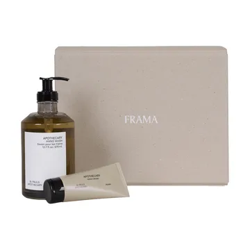 FRAMA lahjasetti käsisaippua + käsivoide - Apothecary - FRAMA