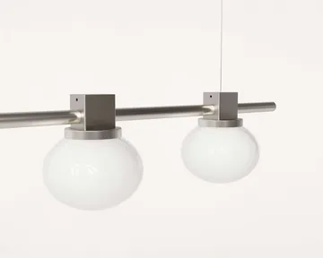 Ovoid Pendant Light Quadruple riippuvalaisin - Ruostumaton teräs, opaalilasi - FRAMA