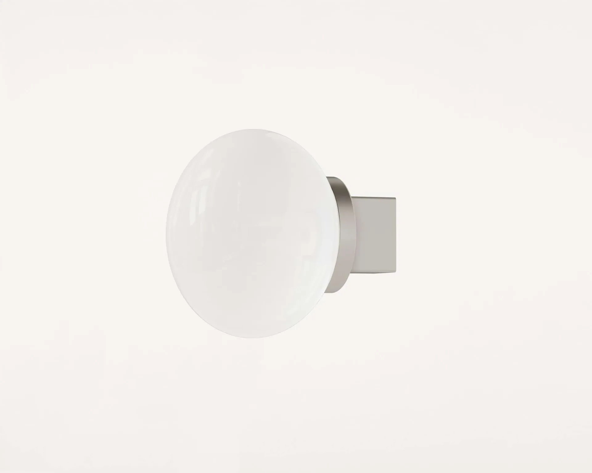 Ovoid Sconce plafondi, Ruostumaton teräs, opaalilasi FRAMA