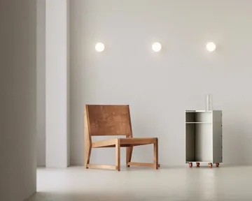 Ovoid Sconce plafondi - Ruostumaton teräs, opaalilasi - FRAMA