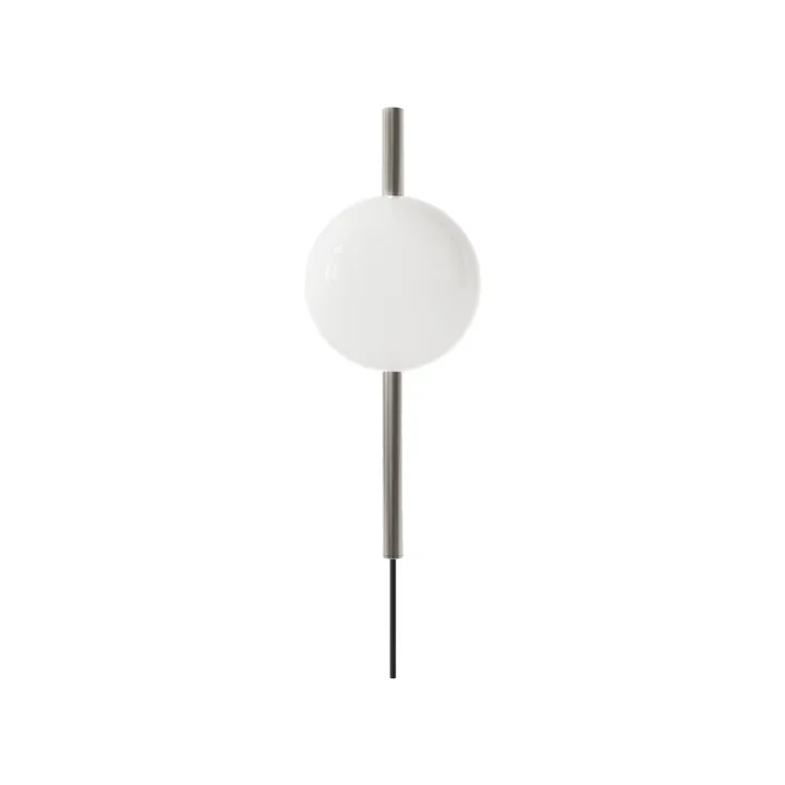 Ovoid Single seinälamppu - Ruostumaton teräs-opaalilasi - FRAMA
