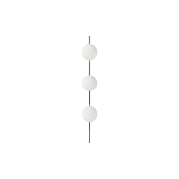 Ovoid Single seinälamppu - Ruostumaton teräs-opaalilasi - FRAMA