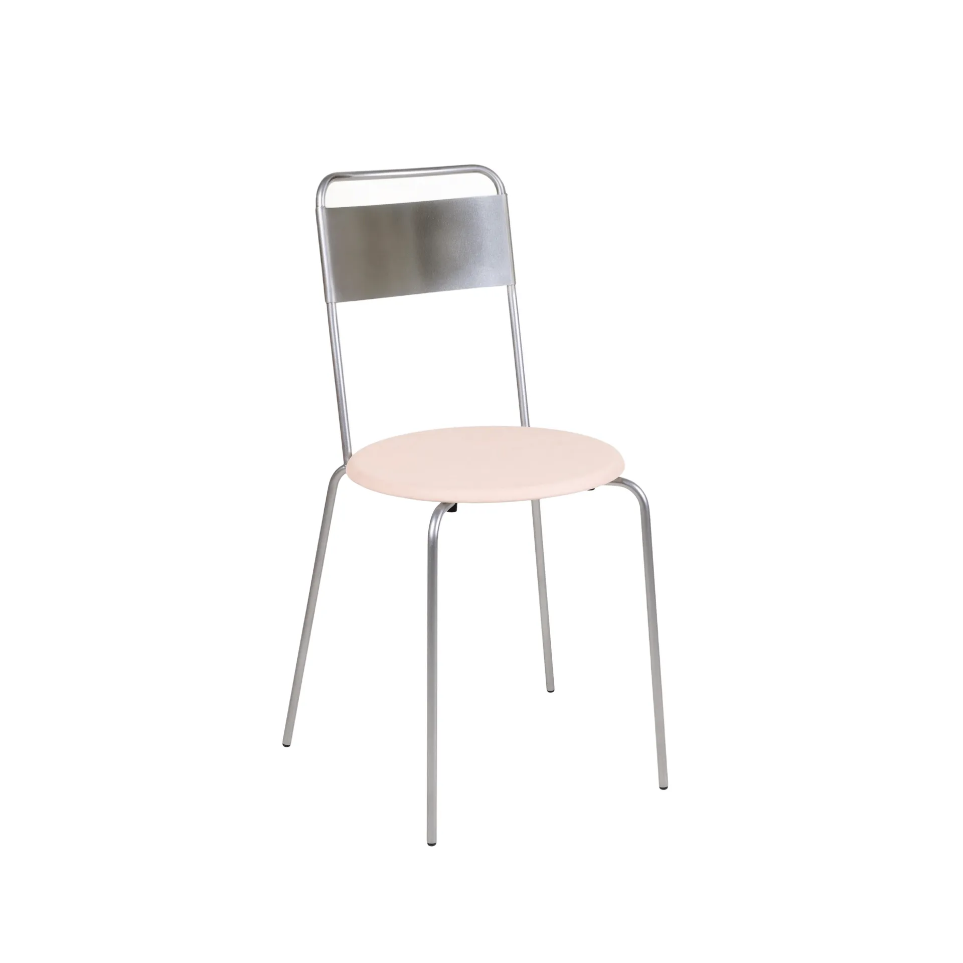 Petit Rond tuoli, Ruostumaton teräs-nahka Natural FRAMA