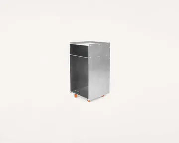Rivet Cart apupöytä pyörillä - Alumiini, 32,8x33,8x65 cm - FRAMA