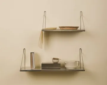 Single Shelf seinähylly - Ruostumaton teräs, 60x27 cm - FRAMA