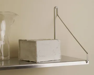 Single Shelf seinähylly - Ruostumaton teräs, 80x20 cm - FRAMA