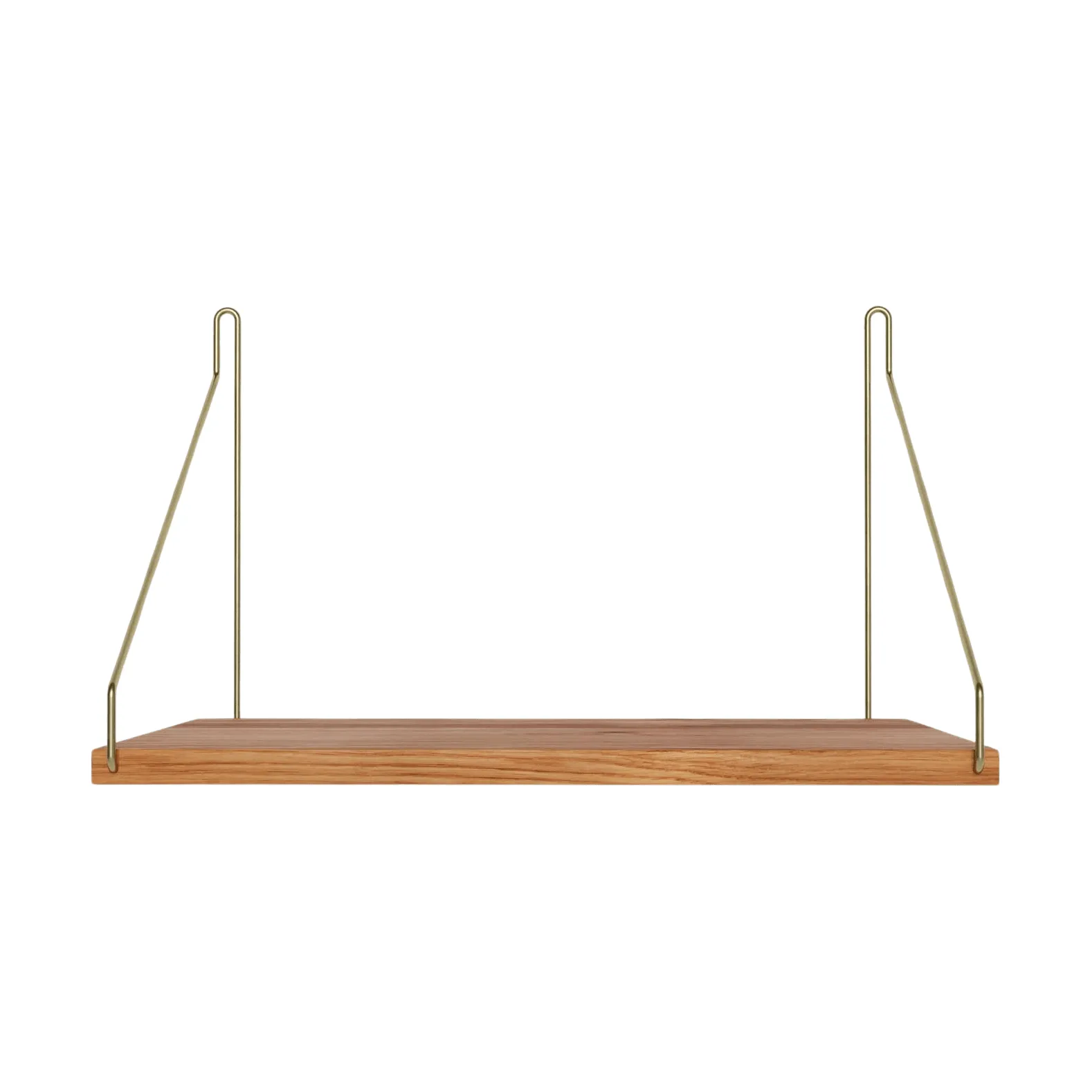 Single Shelf seinähylly, Tammi-messinki, 40x27 cm FRAMA