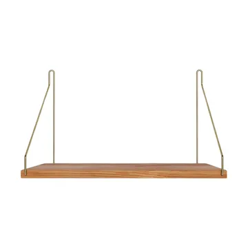Single Shelf seinähylly - Tammi-messinki, 40x27 cm - FRAMA