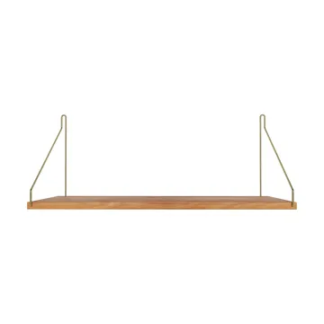 Single Shelf seinähylly - Tammi-messinki, 60x27 cm - FRAMA
