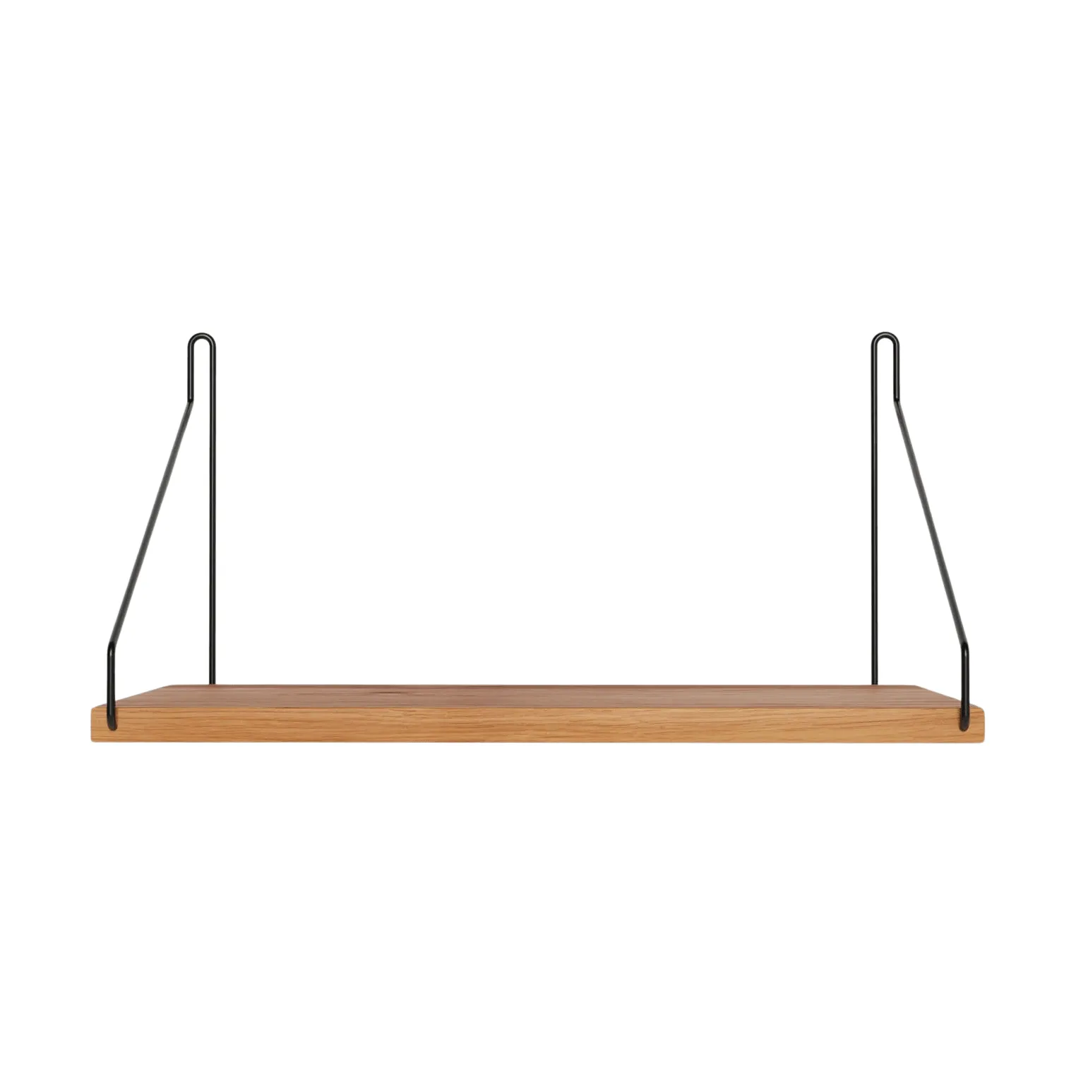 Single Shelf seinähylly, Tammi-musta, 40x20 cm FRAMA