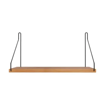 Single Shelf seinähylly - Tammi-musta, 40x20 cm - FRAMA
