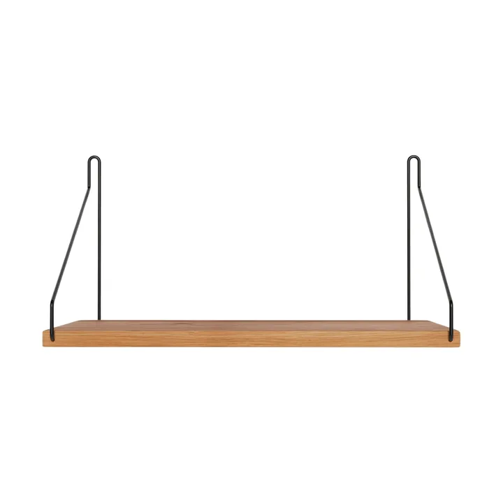Single Shelf seinähylly - Tammi-musta, 40x20 cm - FRAMA
