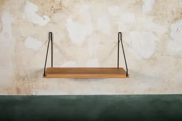 Single Shelf seinähylly - Tammi-musta, 40x20 cm - FRAMA