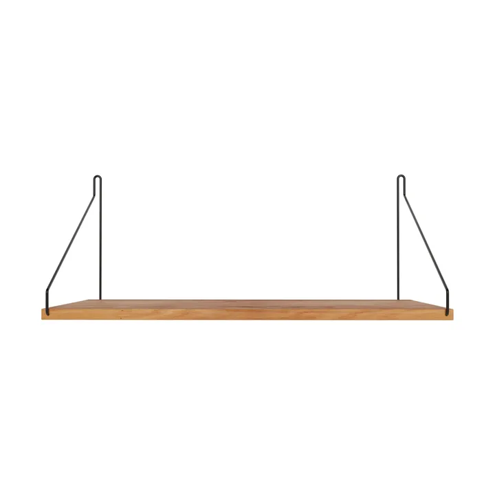 Single Shelf seinähylly - Tammi-musta, 40x27 cm - FRAMA