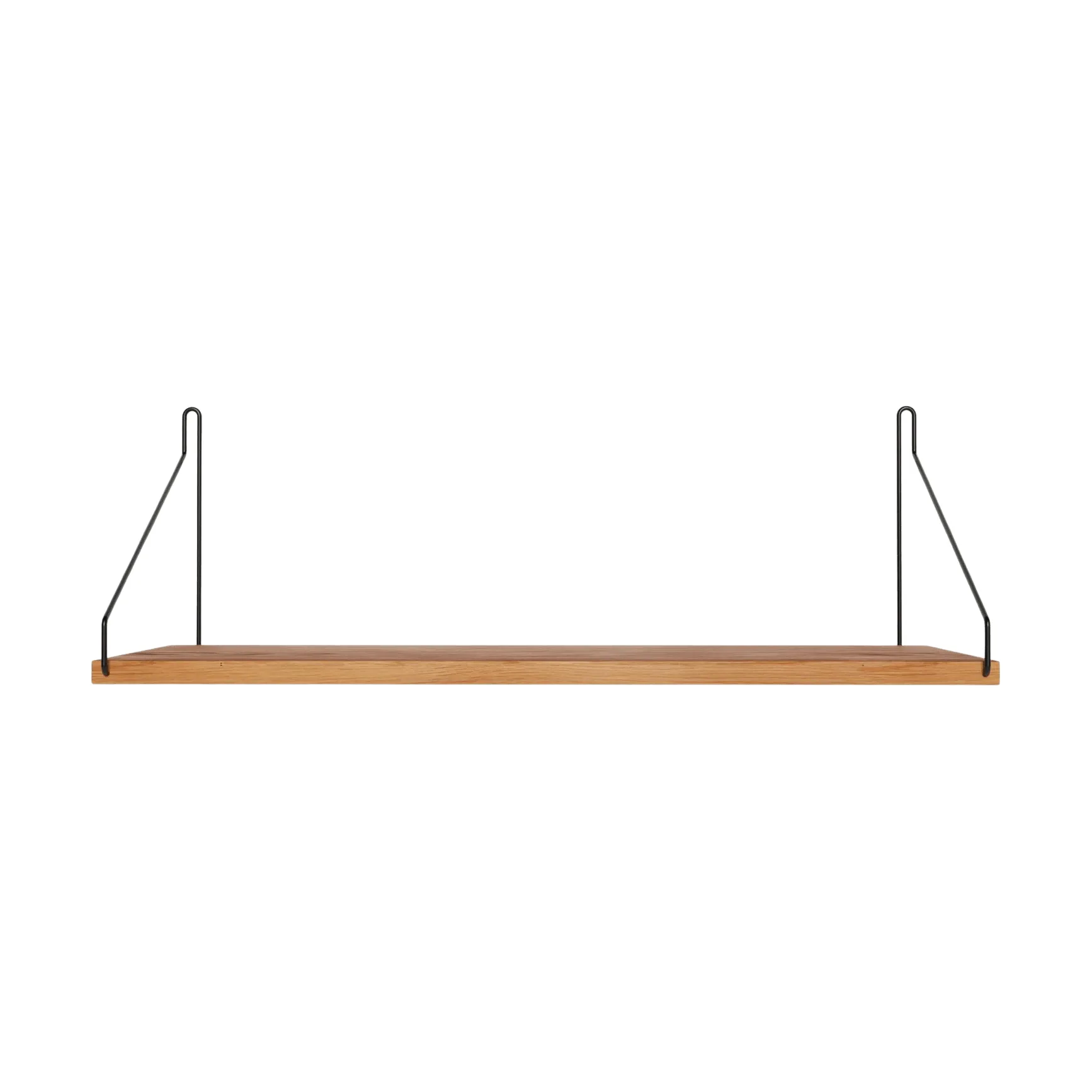 Single Shelf seinähylly, Tammi-musta, 60x20 cm FRAMA