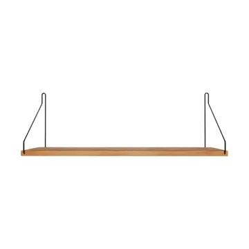 Single Shelf seinähylly - Tammi-musta, 60x20 cm - FRAMA