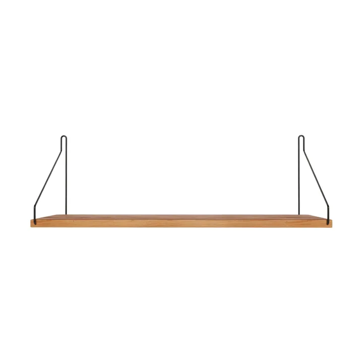 Single Shelf seinähylly - Tammi-musta, 60x20 cm - FRAMA