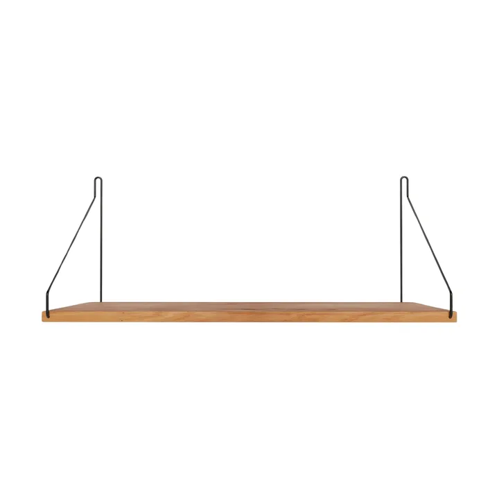 Single Shelf seinähylly - Tammi-musta, 60x27 cm - FRAMA