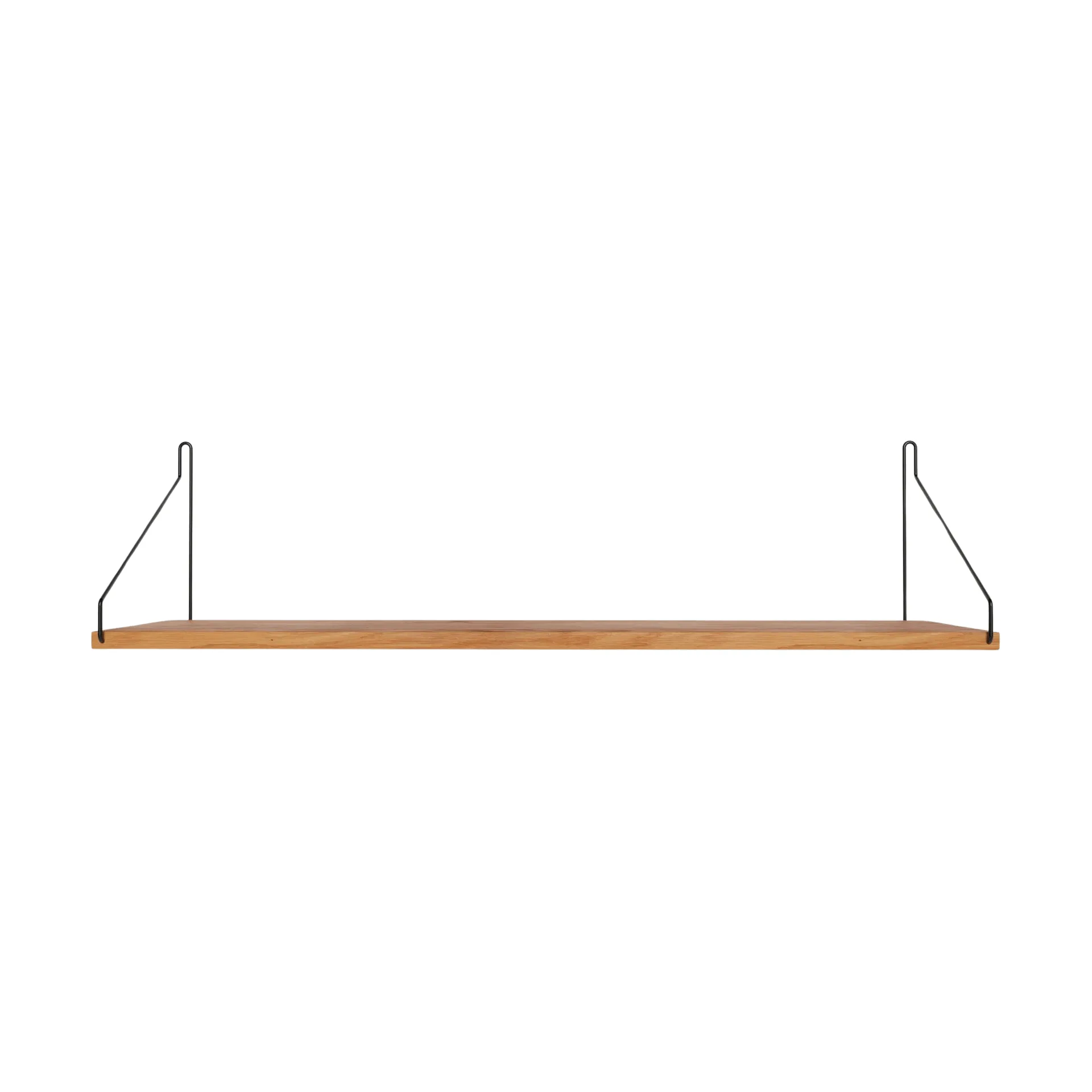 Single Shelf seinähylly, Tammi-musta, 80x20 cm FRAMA
