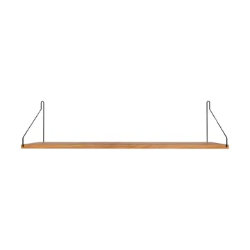 Single Shelf seinähylly - Tammi-musta, 80x20 cm - FRAMA
