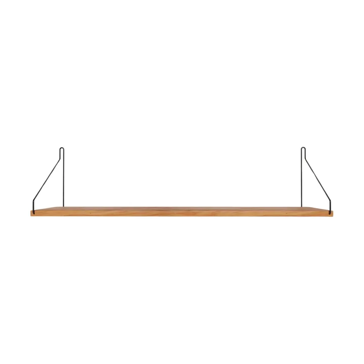 Single Shelf seinähylly - Tammi-musta, 80x20 cm - FRAMA