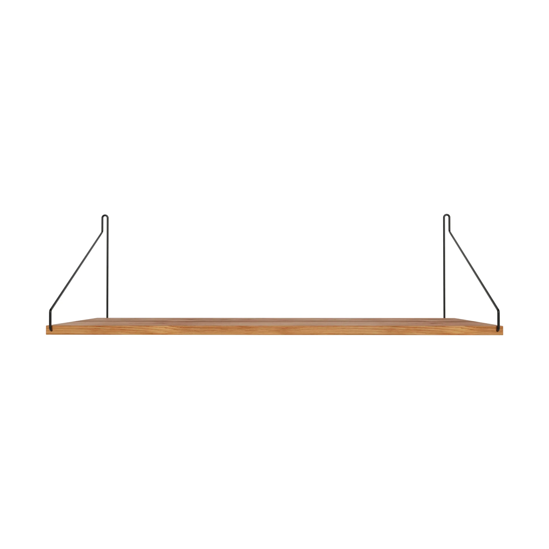 Single Shelf seinähylly, Tammi-musta, 80x27 cm FRAMA