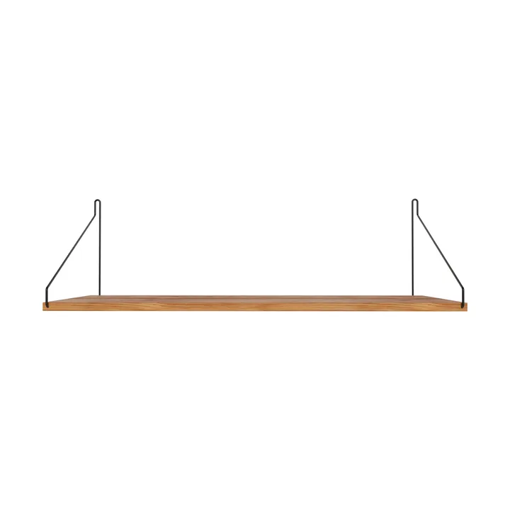 Single Shelf seinähylly - Tammi-musta, 80x27 cm - FRAMA