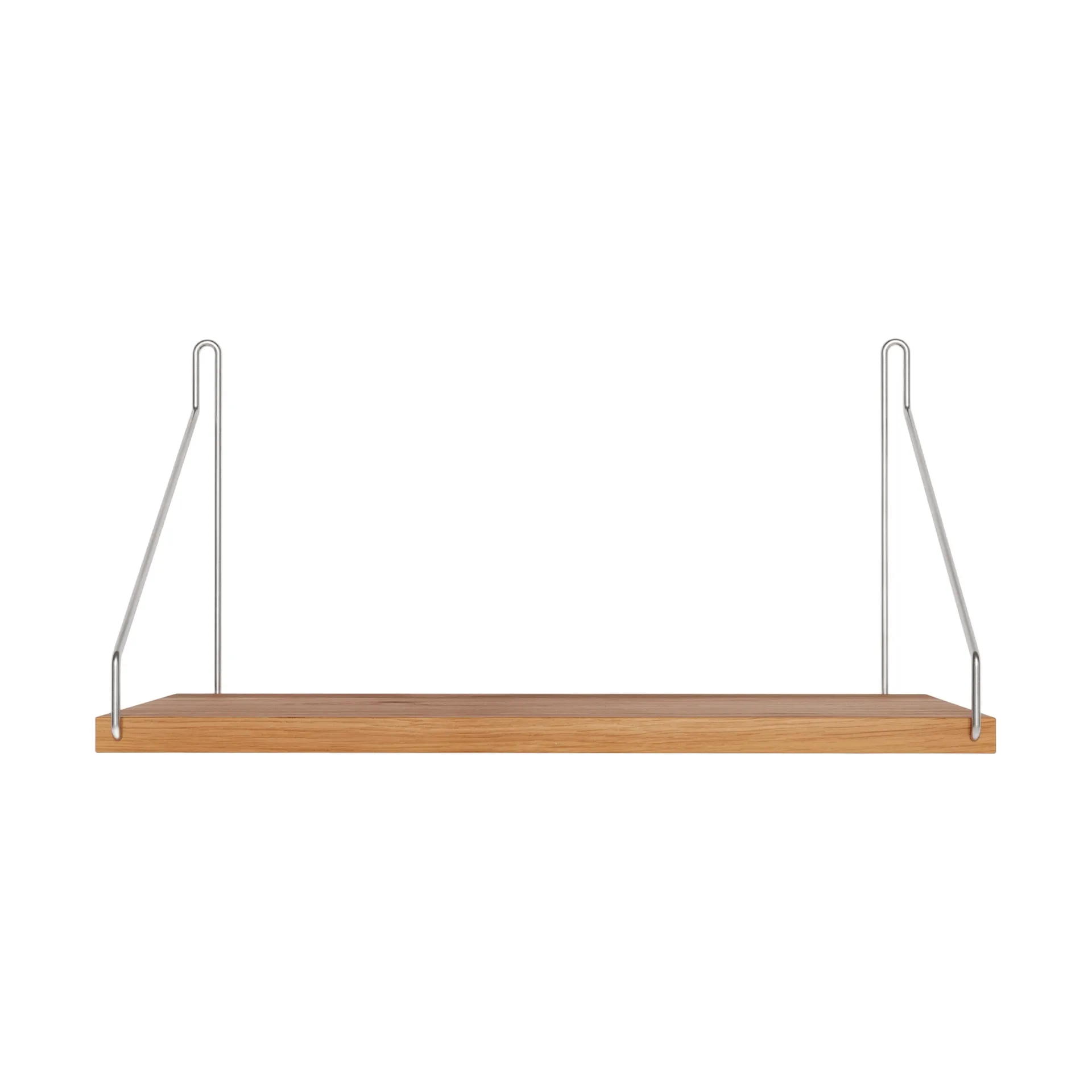 Single Shelf seinähylly, Tammi-ruostumaton teräs, 40x20 cm FRAMA