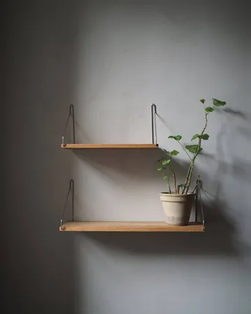 Single Shelf seinähylly - Tammi-ruostumaton teräs, 40x20 cm - FRAMA