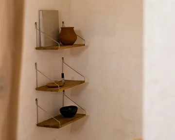 Single Shelf seinähylly - Tammi-ruostumaton teräs, 40x20 cm - FRAMA