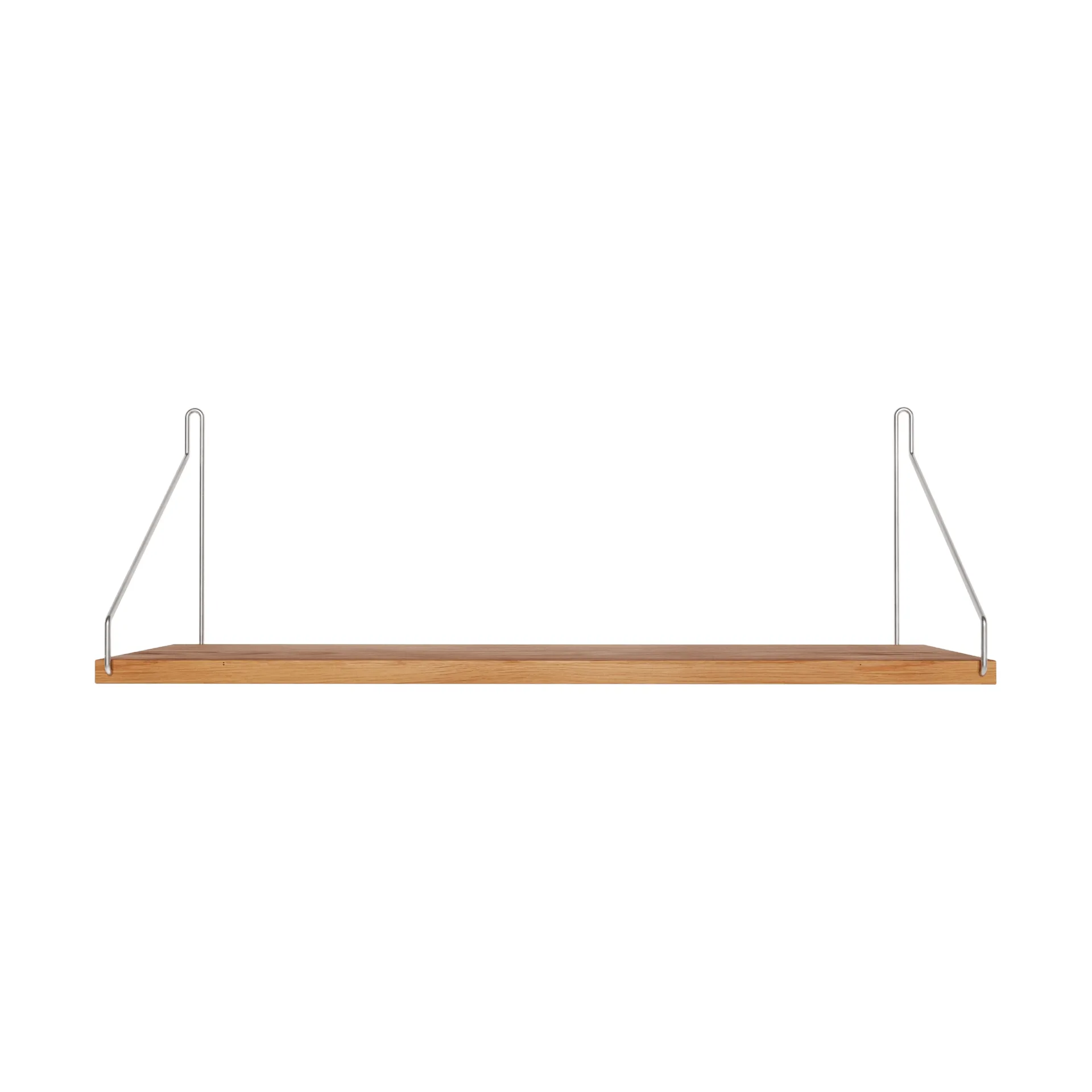 Single Shelf seinähylly, Tammi-ruostumaton teräs, 60x20 cm FRAMA